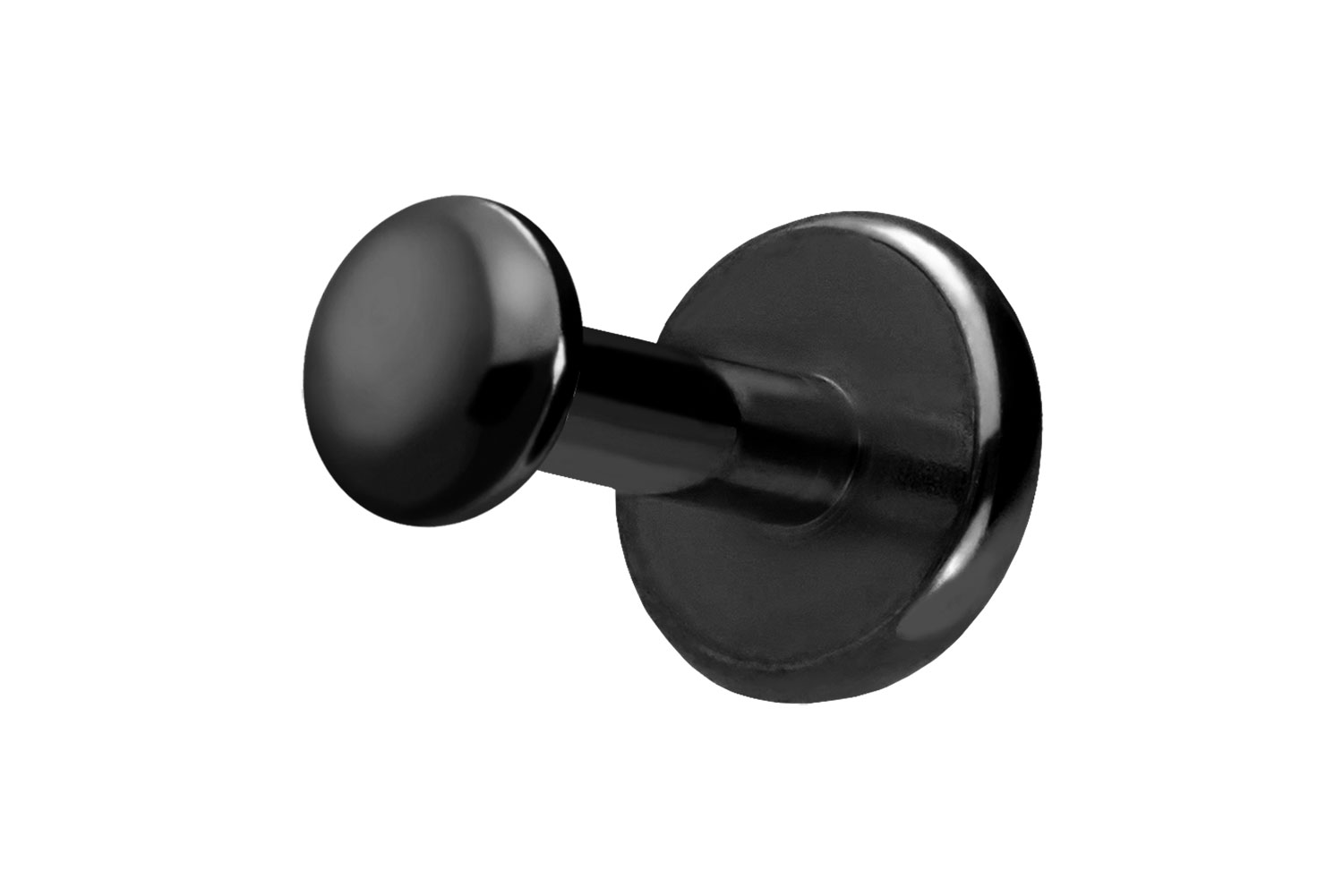 Titan Labret Piercing mit Push Fit DISC